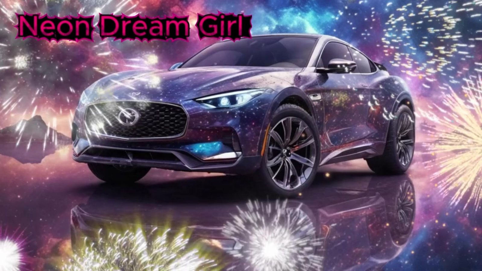 Fütüristik Uzay Temalı Araç Digital Art Print