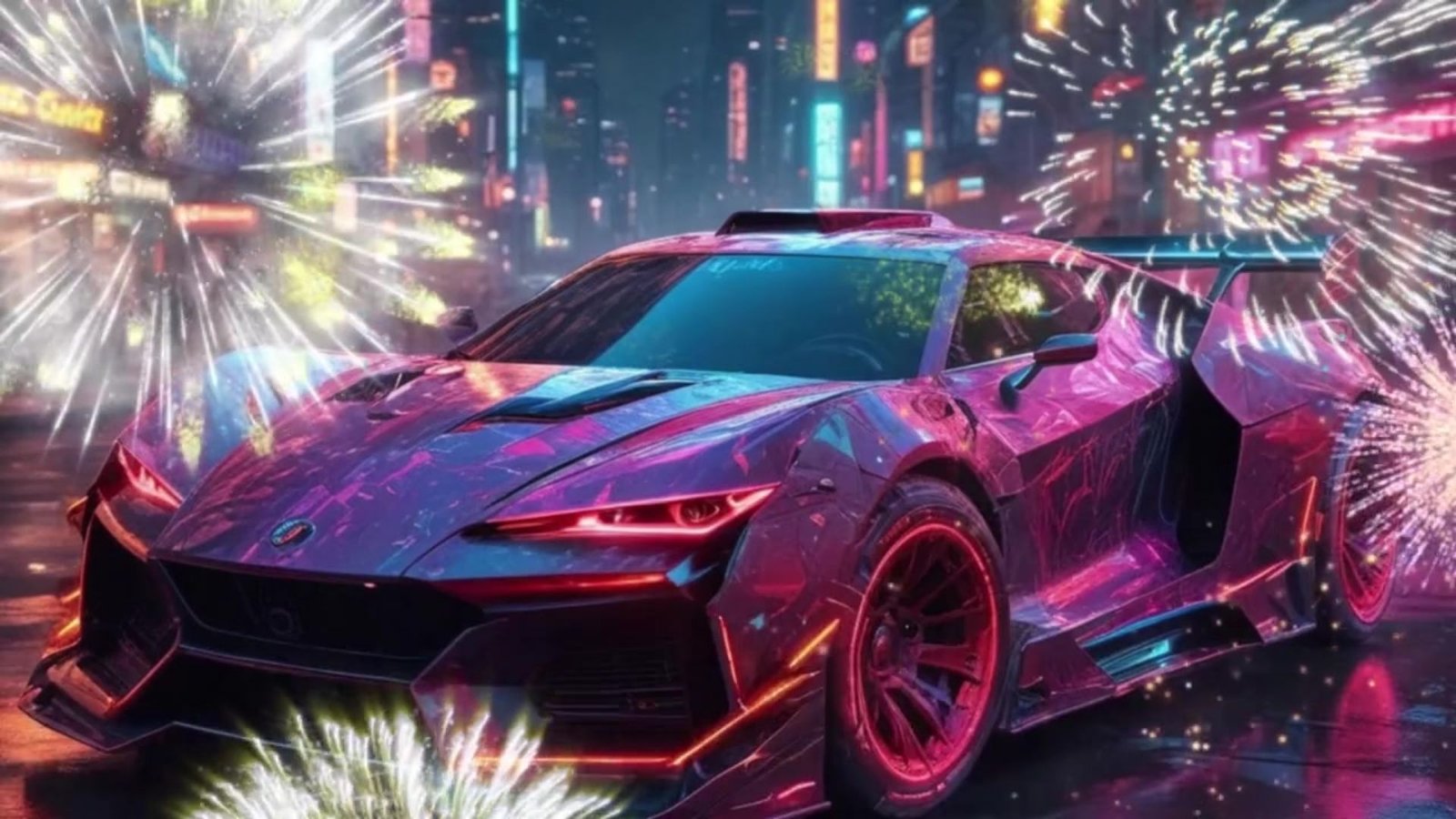 Futuristic Car Art Print, Synthwave, Hypebeast